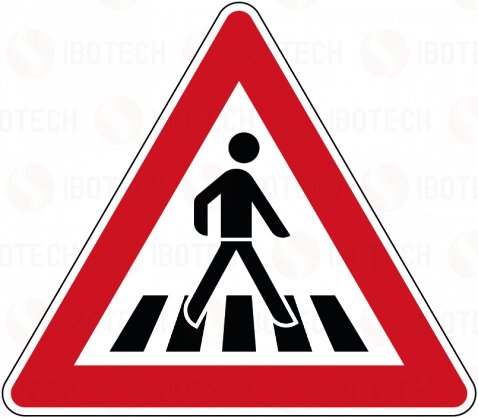 101-21 Fußgängerüberweg, Aufstellung links