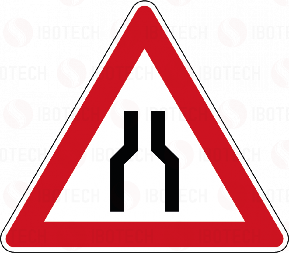 120 Verengte Fahrbahn
